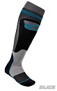 ALPINESTARS MX Plus-1 Socks Black/Cyan ALPINESTARS MX Plus-1 Socks Black/Cyan