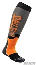 ALPINESTARS MX Plus-2 Socks Cool Gray / Orange Flu ALPINESTARS MX Plus-2 Socks Cool Gray / Orange Fluor