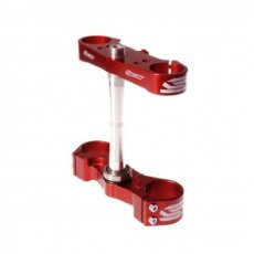 SCAR TOP & BOTTOM CLAMP CR80/85 96-07 CRF150 07-.. 28MM- RED